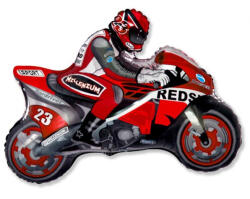 Flexmetal Lufi, fólia, versenymotor, piros, 84 cm, csomagolt