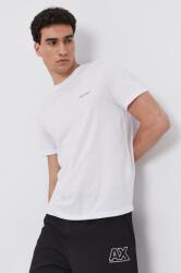 Giorgio Armani pamut póló fehér, nyomott mintás - fehér XXL - answear - 19 990 Ft