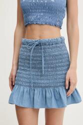 Tommy Jeans pamut szoknya mini, harang alakú, DW0DW20273 - kék XS