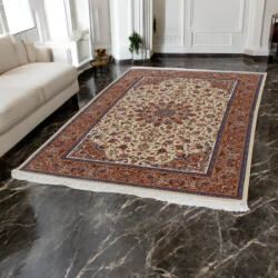 Bakhtar Selyem szőnyeg Reihan cream 150x225 minőségi viszkóz selyem szőnyeg Iránból (588-150x225-Cream)