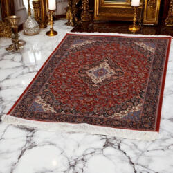 Bakhtar Selyem szőnyeg Sialk téglavörös 100x150 viszkóz selyem perzsa szőnyeg (533-100x150-BrickRed)