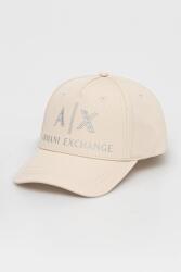 Armani Exchange pamut baseball sapka bézs, nyomott mintás, XW000873 AF13334 - bézs Univerzális méret