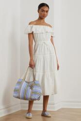 Ralph Lauren pamut ruha fehér, midi, harang alakú, 200966195 - fehér 34