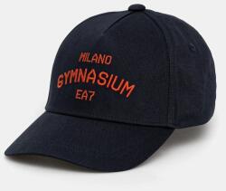 EA7 Emporio Armani pamut baseball sapka sötétkék, nyomott mintás, AF13034.7W000334 - sötétkék Univerzális méret