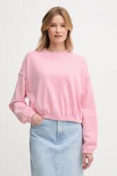 Benetton pamut melegítőfelső rózsaszín, sima, 39BLD109O - rózsaszín S