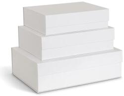 Bigso Box of Sweden tároló dobozok 3 db fehér - fehér Univerzális méret