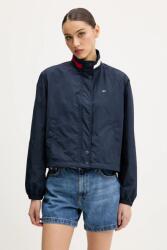 Tommy Jeans rövid kabát sötétkék, átmeneti, oversize, DW0DW20439 - sötétkék S