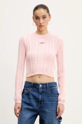 Tommy Hilfiger pamut pulóver rózsaszín, DW0DW20256 - rózsaszín S