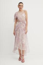 TWINSET selyem ruha lila, maxi, harang alakú, 251TS2182 - lila 40