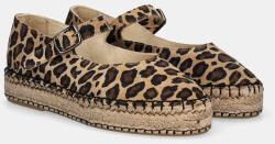 Answear Lab espadrilles velúrból barna, platformos - barna Női 36 - answear - 38 990 Ft