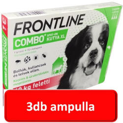 Boehringer Ingelheim 3csomagtól : Frontline Combo kutya XL 40kg. felett 3db ampulla ,