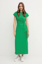 Tommy Hilfiger pamut ruha zöld, maxi, egyenes, WW0WW45159 - zöld S - answear - 43 990 Ft