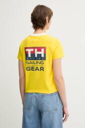 Tommy Hilfiger pamut póló SAILING sárga, WW0WW45598 - sárga XL