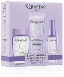Kérastase Blond Absolu Discovery Set - Îngrijire de Lux pentru Părul Blond Șampon 80ml+Balsam 75ml+Ulei 50ml (KER4163800)