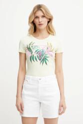 Guess t-shirt sárga, W5GI07 J1314 - sárga S