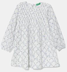 United Colors of Benetton gyerek pamutruha fehér, midi, harang alakú, 40VFGV028 - fehér 104