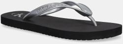 Calvin Klein Jeans flip-flop BEACH SANDAL MONOLOGO TPU ezüst, lapos talpú, YW0YW01719 - ezüst Női 37