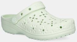 Crocs papucs Classic Floral Cut Out Clog zöld, éksarkú, 210927-3YH - zöld Női 41/42