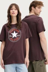 Converse pamut póló barna, nyomott mintás, 10025459-A32 - barna L