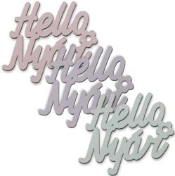  Hello Nyár" felirat színes 7, 5x8, 5cm 3db/csomag