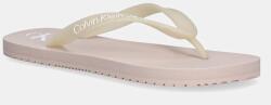 Calvin Klein Jeans flip-flop BEACH SANDAL TRANSPARENT TPU bézs, lapos talpú, YW0YW01829 - bézs Női 40