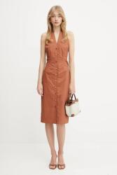 GUESS pamut ruha PAT barna, mini, egyenes, 5GGK43 7315A - barna 38