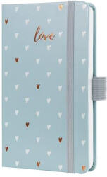 Sigel Naptár, A6, heti, 2026, kemény borító, SIGEL "Jolie", Grey love (J6334) - iroszer24