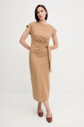Tommy Hilfiger pamut ruha zöld, maxi, egyenes, WW0WW45159 - zöld L