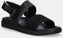 Calvin Klein szandál BACK STRAP W/ BUCKLE LOGO fekete, HM0HM01742 - fekete Férfi 40
