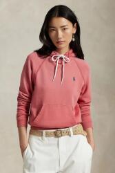Ralph Lauren pamut melegítőfelső piros, női, mintás, kapucnis, 211935583 - piros XL