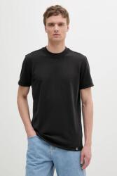 Calvin Klein Jeans pamut póló fekete, melange, J30J327267 - fekete XL