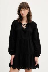 Superdry pamut ruha fekete, mini, harang alakú, W8011914A-02A - fekete XL