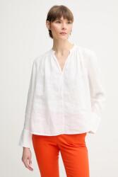 Tommy Hilfiger vászon felső fehér, sima, WW0WW44701 - fehér 42