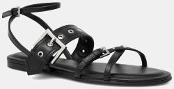 HUGO bőr szandál Tayna - fekete Női 37