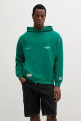 Pepe Jeans pamut melegítőfelső COLVILLE HOODIE zöld, nyomott mintás, kapucnis, PM582846 - zöld S