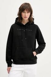Tommy Hilfiger felső fekete, nyomott mintás, kapucnis, DW0DW20304 - fekete S