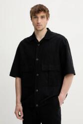 Barena Venezia lenvászon ing Camicia Mola galléros, sötétkék, relaxed, OSU5069.2768 - sötétkék 48