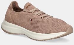 Tommy Hilfiger sportcipő TH KNIT RUNNER bézs, FW0FW08813 - bézs Női 37