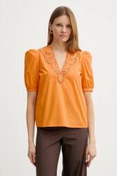 TWINSET blúz pamutból narancssárga, nyomott mintás, 251TT2335 - narancssárga 36