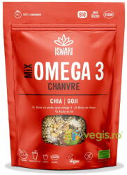 Iswari Mix Omega3 cu Seminte de Canepa, Chia si Goji Ecologic/Bio 200g