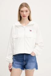 Tommy Jeans rövid kabát fehér, átmeneti, oversize, DW0DW20672 - fehér XS
