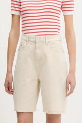 Tommy Jeans farmer rövidnadrág bézs, sima, magas derekú, DW0DW21646 - bézs 32