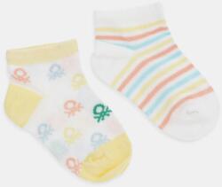 United Colors of Benetton zokni 2 pár sárga, 6AO50703X - sárga 74