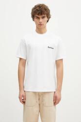 Barbour pamut póló Bowery OS Graphic fehér, férfi, nyomott mintás, MTS1338 - fehér 42