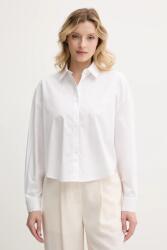 Giorgio Armani pamut ing galléros, fehér, relaxed, XW001180 AF12812 - fehér L