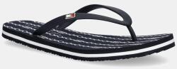 Tommy Hilfiger flip-flop HILFIGER STRAP BEACH SANDAL sötétkék, lapos talpú, FW0FW08518 - sötétkék Női 39