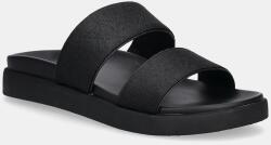 Calvin Klein papucs FLAT SLIDE - JACQ fekete, platformos, HW0HW02486 - fekete Női 41