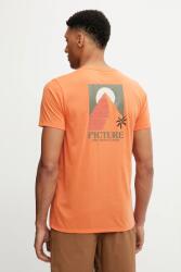 Picture t-shirt Timont narancssárga, nyomott mintás, MTS1258 - narancssárga S