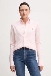Ralph Lauren pamut ing női, galléros, fekete, regular, 211924258 - rózsaszín L
