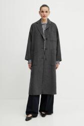 Max Mara gyapjúkabát szürke, átmeneti, 2515011031600 - szürke 34